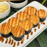 Baked with crab