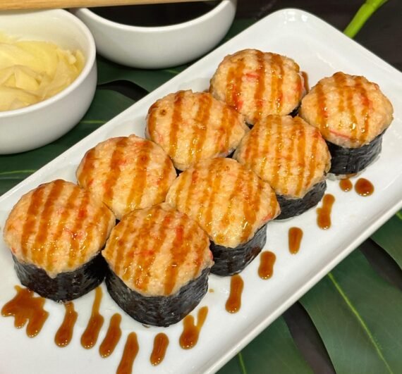 Baked with crab